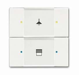 6126/02-884-500  Сенсор 2/4-клавишный, белый бархат ABB. Вид 1