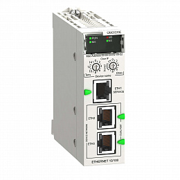 Адаптер удаленного в/в rio ethernet,modicon x80, улучше Schneider Electric. Вид 1