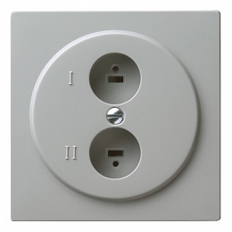 Розетка стереогромкоговорителя (серый) S-Color Gira. Вид 1