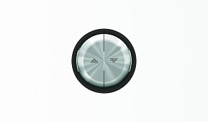 8644 CN Клавиша для механизма выключателя жалюзи 8144 и 8144.1,серия SKY Moon,кольцо чёрное стекло ABB. Вид 1