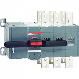 Реверсивный рубильник OTM1250E4CM230C 4-полюсный с моторным приводом ABB. Вид 1