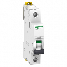iC60N 1P 16А Автоматический выключатель 1-полюсный, 16А, 6кА (хар-ка C) Schneider Electric. Вид 1