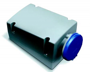 216RL4 Розетка для монтажа на поверхность с подключением шлейфа , 16A, 2P+E, IP44, 4ч ABB. Вид 1