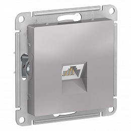 Розетка компьютерная RJ45, кат. 6A, механизм (алюминий) Atlas Design Systeme Electric. Вид 1