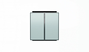 8511 PL Клавиша для 2-клавишных выкл./перекл./кнопок,серия SKY, серебристый алюминий ABB. Вид 1