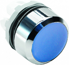 MP1-20L Кнопка синяя без подсветки без фиксации (только корпус) ABB. Вид 1