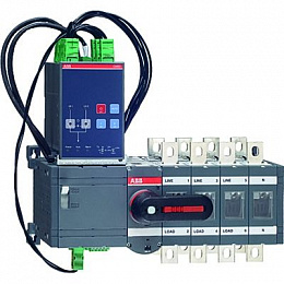 Реверсивный рубильник OTM1600E4C3D230C 4-полюсный с блоком АВР OMD300 ABB. Вид 1