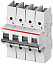 S804S B100 R Автоматический выключатель 4-полюсный, 100А, Icu=50kA (хар-ка B) ABB. Вид 1.