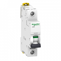 iC60N 1P 6A Автоматический выключатель 1-полюсный, 6A, 6кА (хар-ка B) Schneider Electric. Вид 1