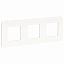 Рамка 3-постовая (белый/белый) Unica Studio Schneider Electric. Вид 1.