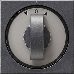 Накладка на жалюзийный выключатель (антрацит) System 55 Gira. Вид 1