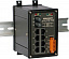 Индустриальный коммутатор: 8х10/100 Base-T Ethernet и 1 портом Multi-mode 100 Base-FX, IP20 ICP DAS. Вид 1.