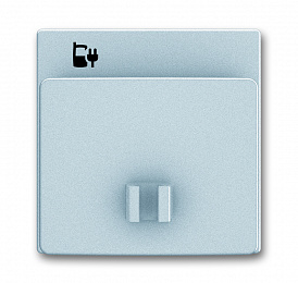 6478-83-500 Плата центральная (накладка) 6478-83 для блока питания micro USB - 6474 U, Future, серебристый алюминий ABB. Вид 1
