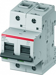 S802N C50 Автоматический выключатель 2-полюсный, 50А, Icu=36кА (хар-ка C) ABB. Вид 1