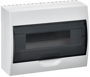 Бокс ЩРН-П-12 модулей навесн. пластик IP41 GENERICA ИЭК. Вид 1