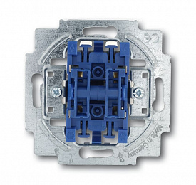 2000/4 US-500 Механизм 1-клавишного, 1-полюсного выключателя жалюзи, с фиксацией, 10А 250В ABB. Вид 1