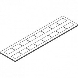 Маркировка PPB2715 , черно-белая, двусторонняя, 16 маркеров в пластине TYCO. Вид 1