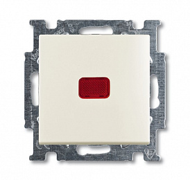 2026 UCN-92-507 Выключатель без фиксации и N-клеммой с клав., 1 полюс, нормально -открытый контакт, слоновая кость ABB. Вид 1