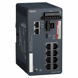 Коммутатор управляемый Modicon, 8TX/1FX-mm Schneider Electric. Вид 1