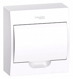 Бокс настенный 1ряд/8 модулей с белой дверью (с клеммами) IP40 EASY 9 Systeme Electric. Вид 1