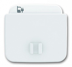 6478-214-500 Плата центральная (накладка) 6478-214 для блока питания micro USB - 6474 U, Reflex, альпийский белый ABB. Вид 1