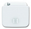 6478-214-500 Плата центральная (накладка) 6478-214 для блока питания micro USB - 6474 U, Reflex, альпийский белый ABB. Вид 1.