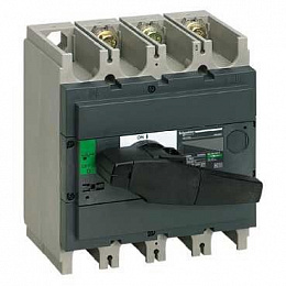 Выключатель-разъединитель Interpact INS630b, 3P, 630А (с черной ручкой) Schneider Electric. Вид 1