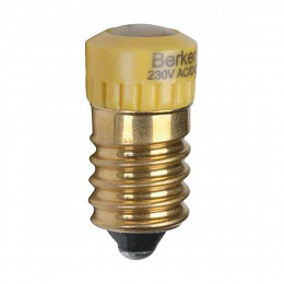 Лампа светодиода E14, (желтый) Berker. Вид 1