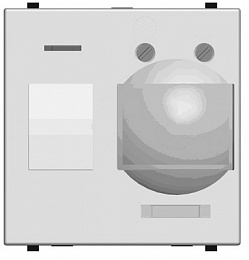N2241 PL Датчик движения инфракрасный пассивный, 2-модульный, серия Zenit, цвет серебристый ABB. Вид 1