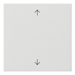 Накладка на жалюзийный выключатель (белый глянцевый) System 55 Gira. Вид 1