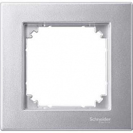 Рамка 1-постовая, sm (алюминий) Merten M-Plan Schneider Electric. Вид 1