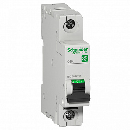 Автоматический выключатель C60L 1-полюсный 16A C Schneider Electric. Вид 1