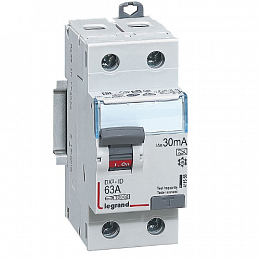 DX3 Блок утечки тока (УЗО) 2-полюсный, 63A, 30mA, тип А Legrand. Вид 1