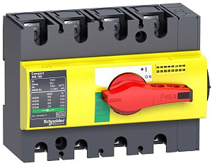 Выключатель-разъед. ins160 4п крас.-желт. Schneider Electric. Вид 1