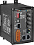Индустриальный коммутатор 3х10/100 Base-T Ethernet и 2х100 Base-FX (multi mode) тип ST, Redundant Ring, IP30, металлический корпус ICP DAS. Вид 1.