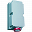 2125RL6W Розетка для монтажа на поверхность с подключением шлейфа , 125A, 2P+E, IP67, 6ч ABB. Вид 1.