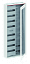 CA28VMW Шкаф 96М навесной с медиапанелями IP30, 1250x550x160 между DIN-рейками 125 мм и самозажимными клеммами N/PE и Wi-Fi дверью с вент. отверстиями. Вид 1.