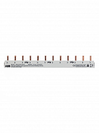 PS3/12 3-фазная шинная штырьковая разводка на 12 модулей 63А (неразрезаемая) ABB. Вид 1