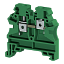AVK 4 (RP) Клеммник на DIN-рейку 4мм² (зелёный) Klemsan. Вид 1.