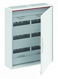 CA24RZ1 Шкаф 72 М навесной IP44, 650x550x160 с расст. между DIN-рейками 150 мм и винтовыми клеммами N/PE CA24RZ1 ABB. Вид 1