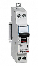DX3 Автоматический выключатель 1P+N 6A 10kA (хар-ка C) Legrand. Вид 1