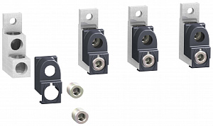 4 ал.клеммы+разд.пол.(2x50-120мм2) <250a Schneider Electric. Вид 1