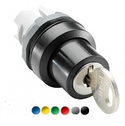 M2SSK2-102 Переключатель с ключом 2-х позиционный (только корпус ) 45# (ключ Ronis 72 достается в среднем положении) ABB. Вид 1