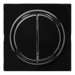 Выключатель 2-клавишный (черный) S-Color Gira. Вид 1