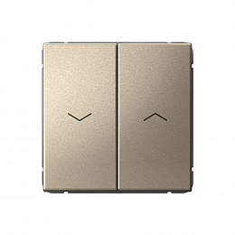 Выключатель 2-кл. для жалюзи, 2х сх.4, 10А, механизм (шампань) ARTGALLERY Systeme Electric. Вид 1
