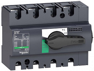Выключатель-разъединитель Compact INS160, 4P, 160А (с черной ручкой) Schneider Electric. Вид 1