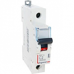 DX3-E Автоматический выключатель 1-полюсный 1A 6kA (хар-ка C) Legrand. Вид 1