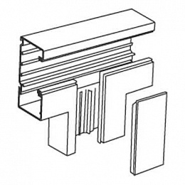 Tek-tsu161-3-т-отвод вверх белый Schneider Electric. Вид 1