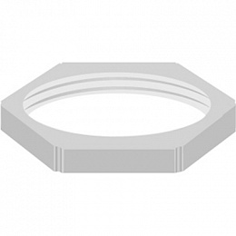 Гайка пластиковая стопорная EMUG12 для M12 ABB. Вид 1