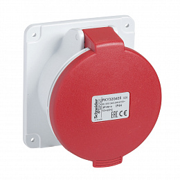 Розетка панельная бстр 16а 2P-E 380-415 IP44 Schneider Electric. Вид 1